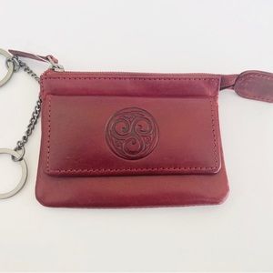 Ladies Eternal Celtic Knot Leather Coin Purse